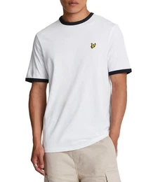 T-Shirt Herren, 100% Baumwolle, Mit Kontrastdetails