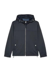 Marc O'Polo Langjacke Dunkelblau/Grau