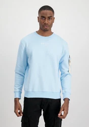 Alpha Industries Men Sweatshirts Organics Sweater Hellblau/Blau