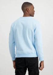Alpha Industries Men Sweatshirts Organics Sweater Hellblau/Blau