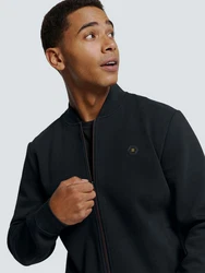 NO EXCESS Sweatjacke mit Logostickerei 