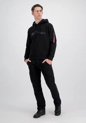 Alpha Industries Hoodie AI Reflective Schwarz/Dunkelblau/Hellblau