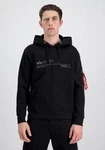 Alpha Industries Hoodie AI Reflective Schwarz/Dunkelblau/Hellblau