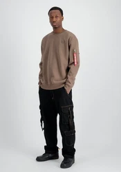 Alpha Industries Sweater X-Fit Label Khaki/Braun/Beige