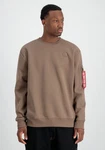 Alpha Industries Sweater X-Fit Label Khaki/Braun/Beige