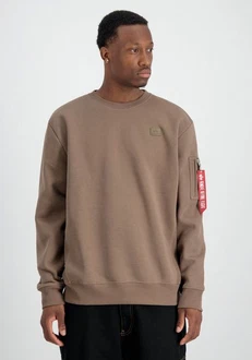 Alpha Industries Sweater X-Fit Label Khaki/Braun/Beige