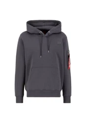 Alpha Industries Hoodie X-Fit Label II Dunkelgrau/Hellgrau/Dunkelblau/Grau