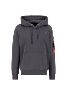 Alpha Industries Hoodie X-Fit Label II Dunkelgrau/Hellgrau/Dunkelblau/Grau Alpha Industries Hoodie X-Fit Label II Dunkelgrau/Hellgrau/Dunkelblau/Grau