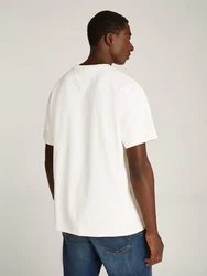 Tommy Jeans T-Shirt TJM REG GOLD SIGNATURE TEE EXT Weiß/Schwarz/Khaki/Beige