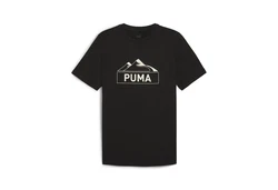 PUMA T-Shirt OPEN ROAD Graphic Herren Lila/Schwarz/Grau/Dunkelgrau/Braun