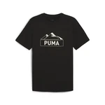 PUMA T-Shirt OPEN ROAD Graphic Herren Lila/Schwarz/Grau/Dunkelgrau/Braun