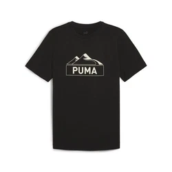 PUMA T-Shirt OPEN ROAD Graphic Herren Lila/Schwarz/Grau/Dunkelgrau/Braun