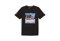 PUMA T-Shirt BMW M Motorsport Neon Energy Graphic Schwarz/Creme