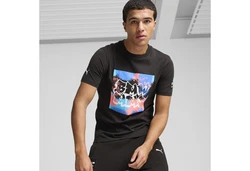 PUMA T-Shirt BMW M Motorsport Neon Energy Graphic Schwarz/Creme