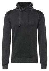 STREET ONE MEN Stehkragenpullover Dunkelgrau/Grau
