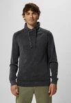 STREET ONE MEN Stehkragenpullover Dunkelgrau/Grau