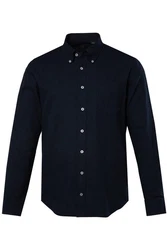 JP1880 Businesshemd Flanellhemd Langarm Buttondown-Kragen Dunkelblau/Blau/Hellblau