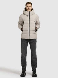 khujo Steppjacke WOU Beige/Braun/Khaki