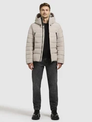 khujo Steppjacke WOU Beige/Braun/Khaki