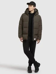 khujo Steppjacke ROAN Dunkelgrün/Khaki/Grau/Braun