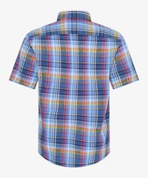Brax Kurzarmhemd Style Dan C Mischfarben/Blau/Hellblau