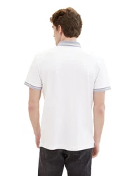 TOM TAILOR T-Shirt Weiß/Creme/Hellgrau/Grau