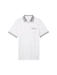 TOM TAILOR T-Shirt Weiß/Creme/Hellgrau/Grau