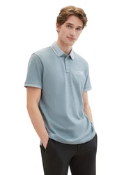 TOM TAILOR T-Shirt Blau/Hellblau/Grau