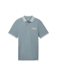 TOM TAILOR T-Shirt Blau/Hellblau/Grau