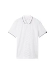 TOM TAILOR T-Shirt Weiß/Dunkelblau/Creme