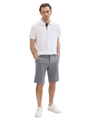 TOM TAILOR 5-Pocket-Jeans Shorts Grau/Hellgrau