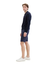 TOM TAILOR 5-Pocket-Jeans Shorts Dunkelblau/Blau
