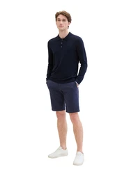 TOM TAILOR 5-Pocket-Jeans Shorts Dunkelblau/Blau