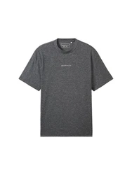 TOM TAILOR T-Shirt Dunkelgrau/Grau