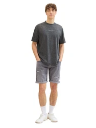 TOM TAILOR T-Shirt Dunkelgrau/Grau