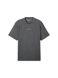 TOM TAILOR T-Shirt Dunkelgrau/Grau