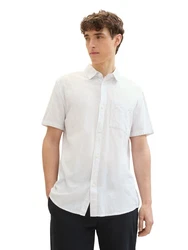 TOM TAILOR T-Shirt Weiß/Grau/Khaki