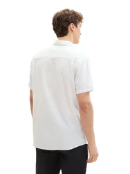 TOM TAILOR T-Shirt Weiß/Grau/Khaki