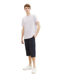 TOM TAILOR Shorts Bermudashorts Dunkelblau/Blau