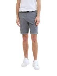 TOM TAILOR Shorts Grau/Dunkelblau