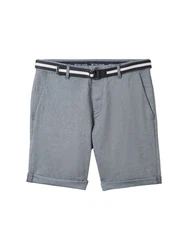 TOM TAILOR Shorts Grau/Dunkelblau