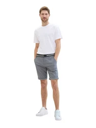 TOM TAILOR Shorts Grau/Dunkelblau