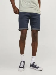 Jack & Jones Jeansshorts JJIRICK JJICON GE 604 Dunkelblau/Blau/Hellblau