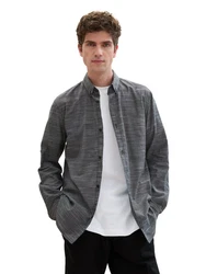 TOM TAILOR Shirt Grau/Hellgrau/Dunkelgrau/Dunkelblau