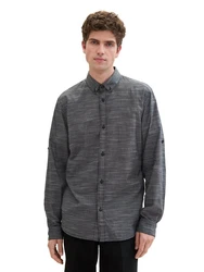 TOM TAILOR Shirt Grau/Hellgrau/Dunkelgrau/Dunkelblau