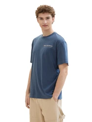 TOM TAILOR DENIM T-Shirt marine/wei