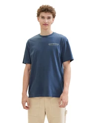 TOM TAILOR DENIM T-Shirt marine/wei