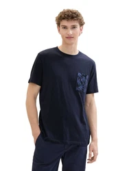 TOM TAILOR T-Shirt Dunkelblau/Blau