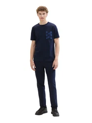 TOM TAILOR T-Shirt Dunkelblau/Blau