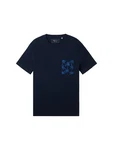 TOM TAILOR T-Shirt Dunkelblau/Blau
